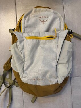 OSPREY Daylite Plus Backpack - White, Brown, Yellow